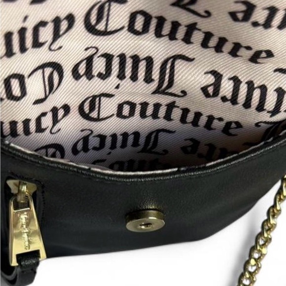 Juicy Couture Black Crossbody Bag with Gold Accents - Picture 4 of 7